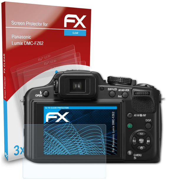 atFoliX FX-Clear Schutzfolie für Panasonic Lumix DMC-FZ62