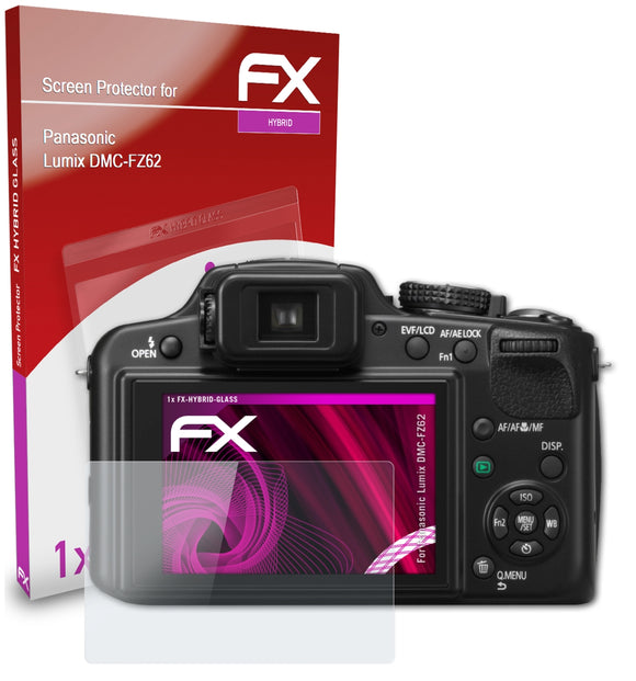 atFoliX FX-Hybrid-Glass Panzerglasfolie für Panasonic Lumix DMC-FZ62