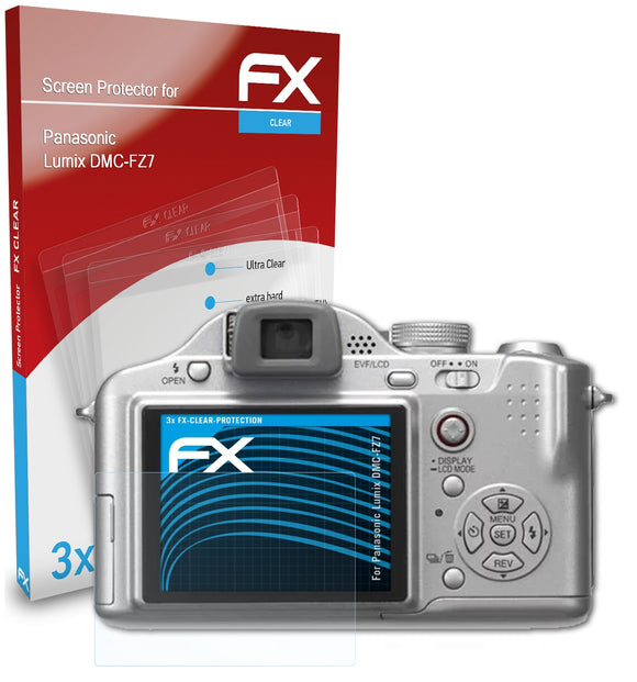 atFoliX FX-Clear Schutzfolie für Panasonic Lumix DMC-FZ7