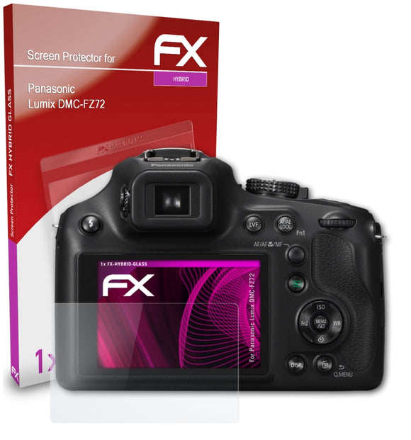 atFoliX FX-Hybrid-Glass Panzerglasfolie für Panasonic Lumix DMC-FZ72