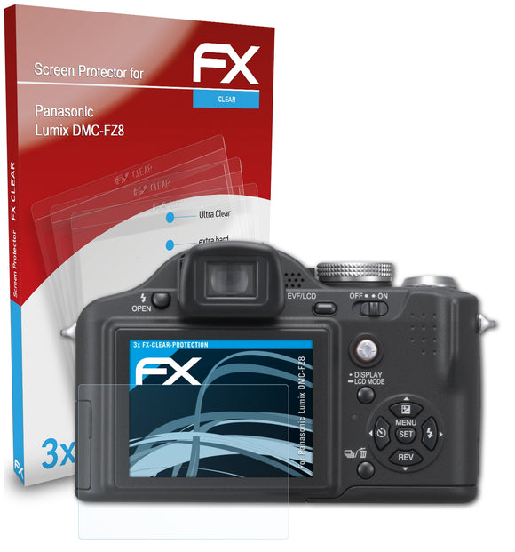 atFoliX FX-Clear Schutzfolie für Panasonic Lumix DMC-FZ8