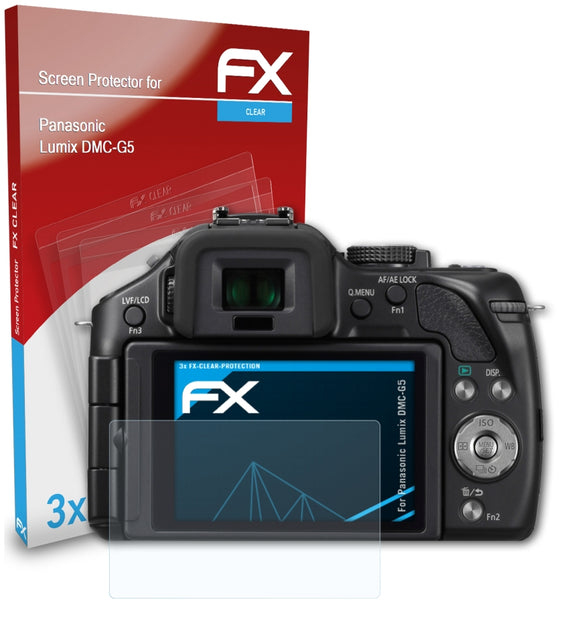 atFoliX FX-Clear Schutzfolie für Panasonic Lumix DMC-G5