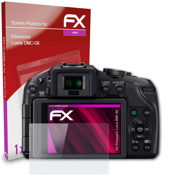 atFoliX FX-Hybrid-Glass Panzerglasfolie für Panasonic Lumix DMC-G6