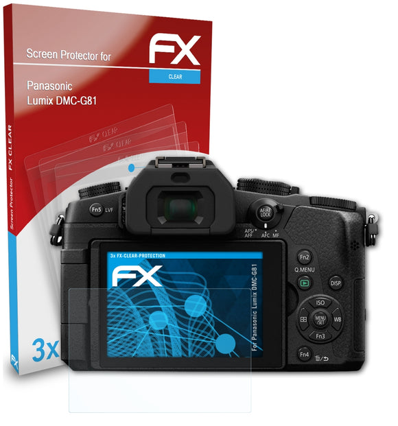 atFoliX FX-Clear Schutzfolie für Panasonic Lumix DMC-G81