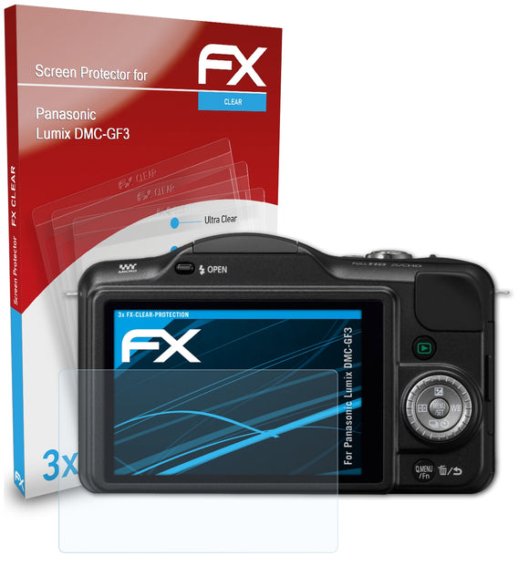 atFoliX FX-Clear Schutzfolie für Panasonic Lumix DMC-GF3