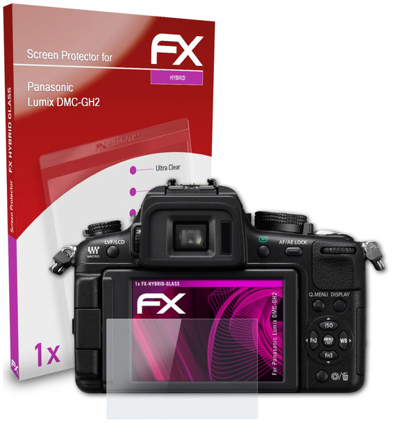 atFoliX FX-Hybrid-Glass Panzerglasfolie für Panasonic Lumix DMC-GH2