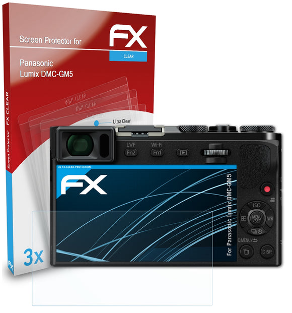 atFoliX FX-Clear Schutzfolie für Panasonic Lumix DMC-GM5
