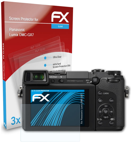 atFoliX FX-Clear Schutzfolie für Panasonic Lumix DMC-GX7