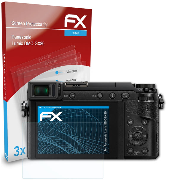atFoliX FX-Clear Schutzfolie für Panasonic Lumix DMC-GX80