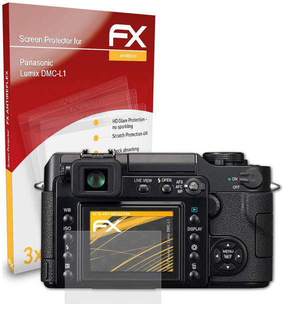 atFoliX FX-Antireflex Displayschutzfolie für Panasonic Lumix DMC-L1
