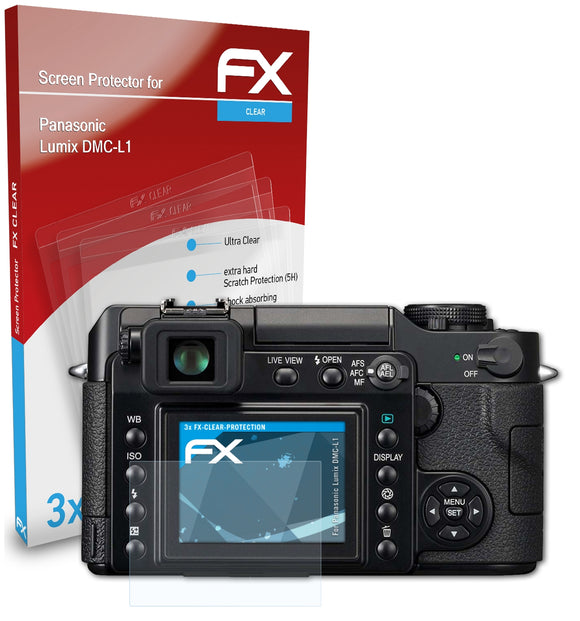 atFoliX FX-Clear Schutzfolie für Panasonic Lumix DMC-L1