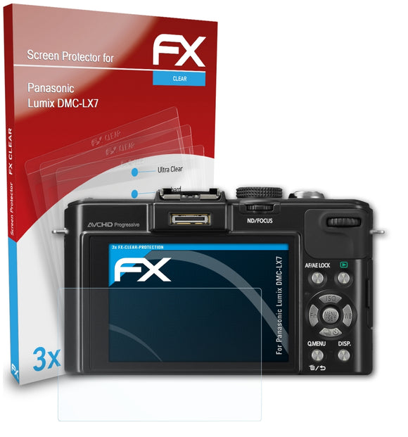atFoliX FX-Clear Schutzfolie für Panasonic Lumix DMC-LX7