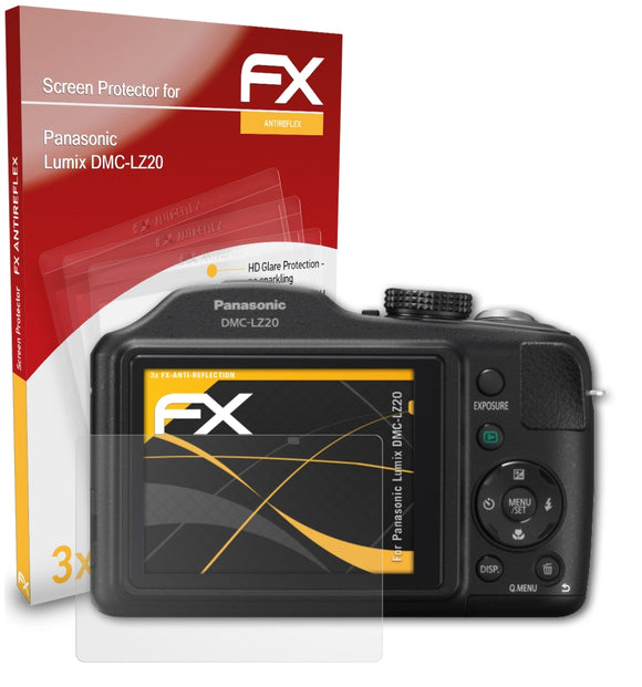 atFoliX FX-Antireflex Displayschutzfolie für Panasonic Lumix DMC-LZ20