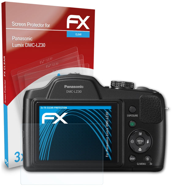 atFoliX FX-Clear Schutzfolie für Panasonic Lumix DMC-LZ30