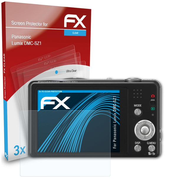 atFoliX FX-Clear Schutzfolie für Panasonic Lumix DMC-SZ1