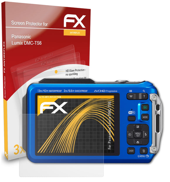 atFoliX FX-Antireflex Displayschutzfolie für Panasonic Lumix DMC-TS6