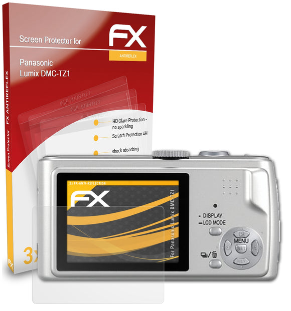 atFoliX FX-Antireflex Displayschutzfolie für Panasonic Lumix DMC-TZ1