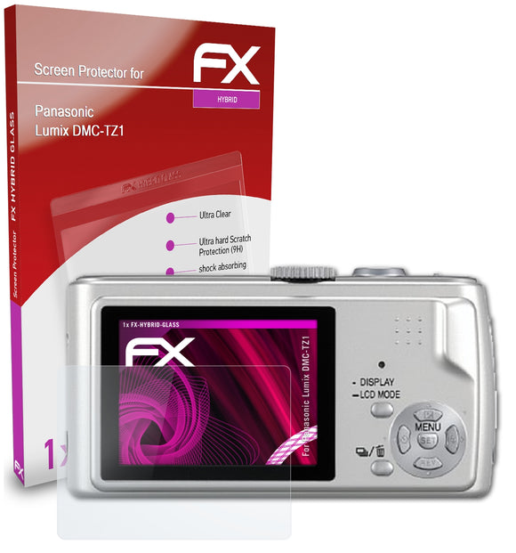 atFoliX FX-Hybrid-Glass Panzerglasfolie für Panasonic Lumix DMC-TZ1