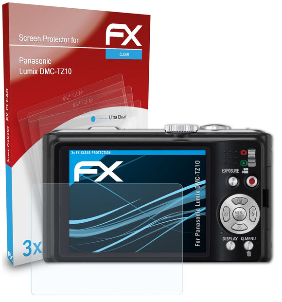 atFoliX FX-Clear Schutzfolie für Panasonic Lumix DMC-TZ10