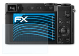Schutzfolie atFoliX kompatibel mit Panasonic Lumix DMC-TZ100, ultraklare FX (3X)