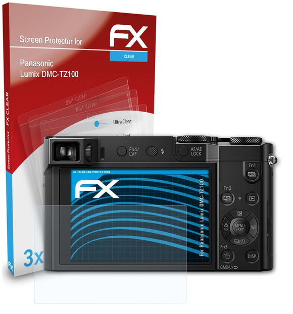 atFoliX FX-Clear Schutzfolie für Panasonic Lumix DMC-TZ100
