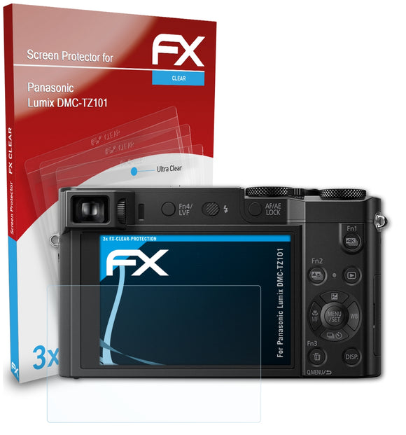 atFoliX FX-Clear Schutzfolie für Panasonic Lumix DMC-TZ101