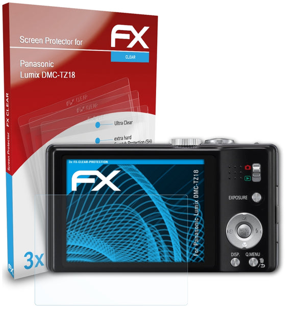 atFoliX FX-Clear Schutzfolie für Panasonic Lumix DMC-TZ18