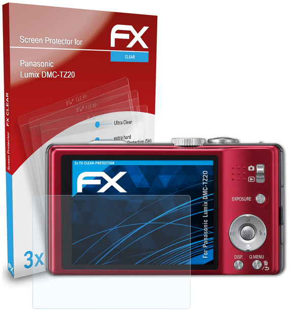 atFoliX FX-Clear Schutzfolie für Panasonic Lumix DMC-TZ20