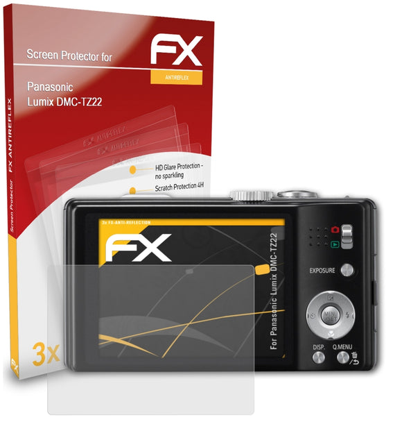 atFoliX FX-Antireflex Displayschutzfolie für Panasonic Lumix DMC-TZ22