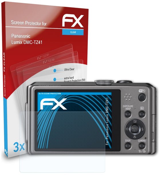 atFoliX FX-Clear Schutzfolie für Panasonic Lumix DMC-TZ41