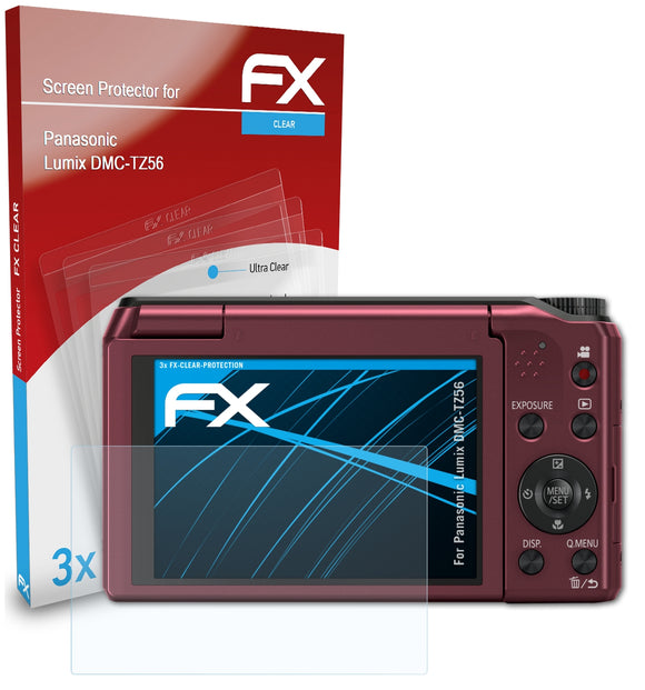 atFoliX FX-Clear Schutzfolie für Panasonic Lumix DMC-TZ56