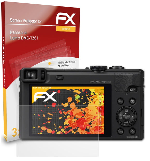 atFoliX FX-Antireflex Displayschutzfolie für Panasonic Lumix DMC-TZ61