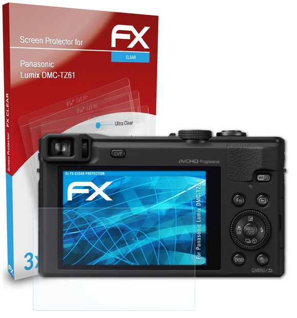 atFoliX FX-Clear Schutzfolie für Panasonic Lumix DMC-TZ61