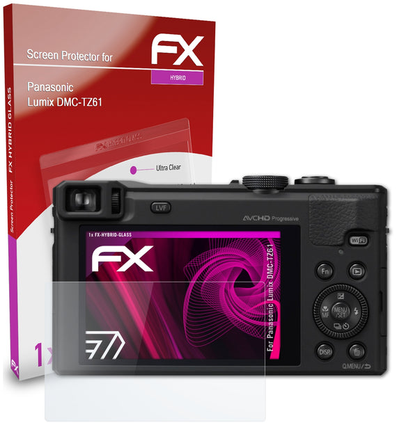 atFoliX FX-Hybrid-Glass Panzerglasfolie für Panasonic Lumix DMC-TZ61