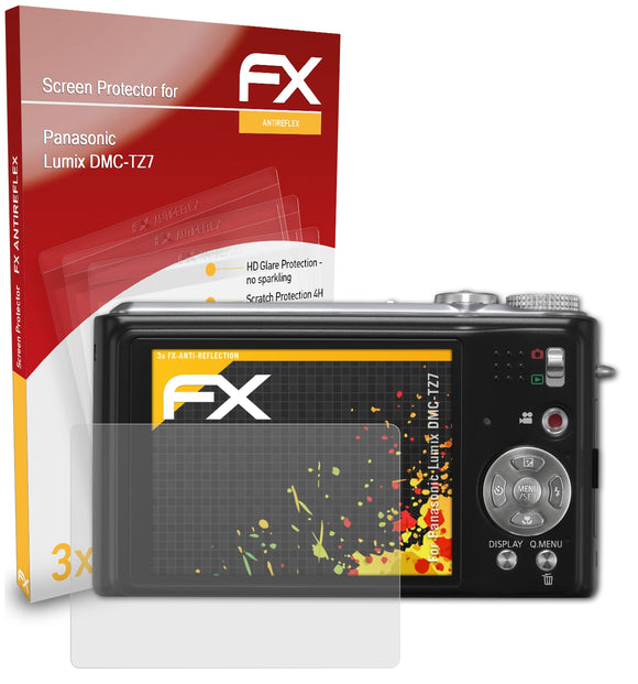 atFoliX FX-Antireflex Displayschutzfolie für Panasonic Lumix DMC-TZ7