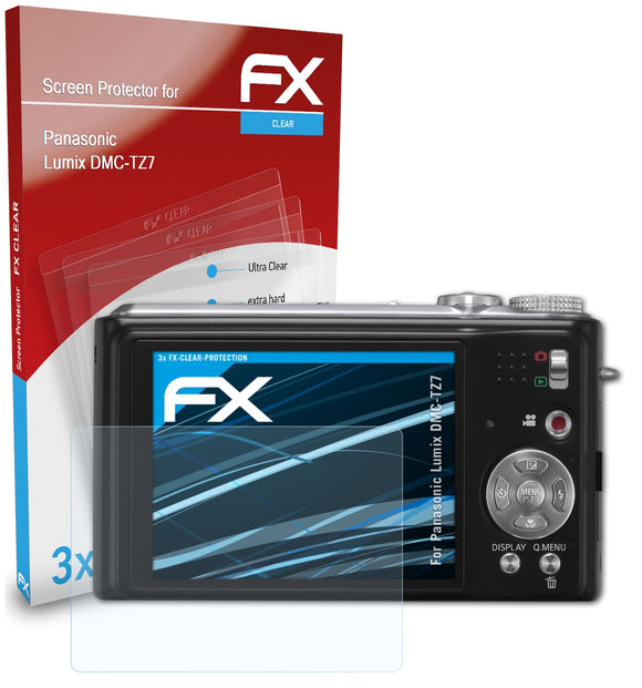 atFoliX FX-Clear Schutzfolie für Panasonic Lumix DMC-TZ7