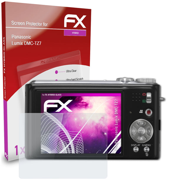 atFoliX FX-Hybrid-Glass Panzerglasfolie für Panasonic Lumix DMC-TZ7