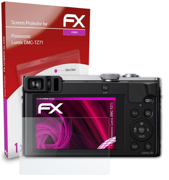 atFoliX FX-Hybrid-Glass Panzerglasfolie für Panasonic Lumix DMC-TZ71