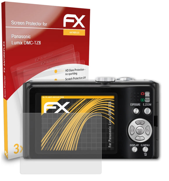 atFoliX FX-Antireflex Displayschutzfolie für Panasonic Lumix DMC-TZ8