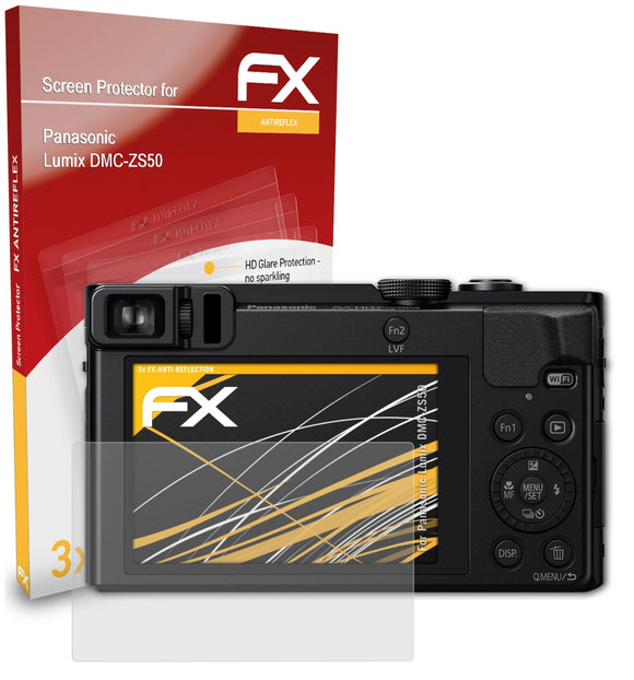 atFoliX FX-Antireflex Displayschutzfolie für Panasonic Lumix DMC-ZS50