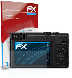 atFoliX FX-Clear Schutzfolie für Panasonic Lumix DMC-ZS50