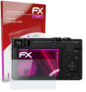 atFoliX FX-Hybrid-Glass Panzerglasfolie für Panasonic Lumix DMC-ZS50