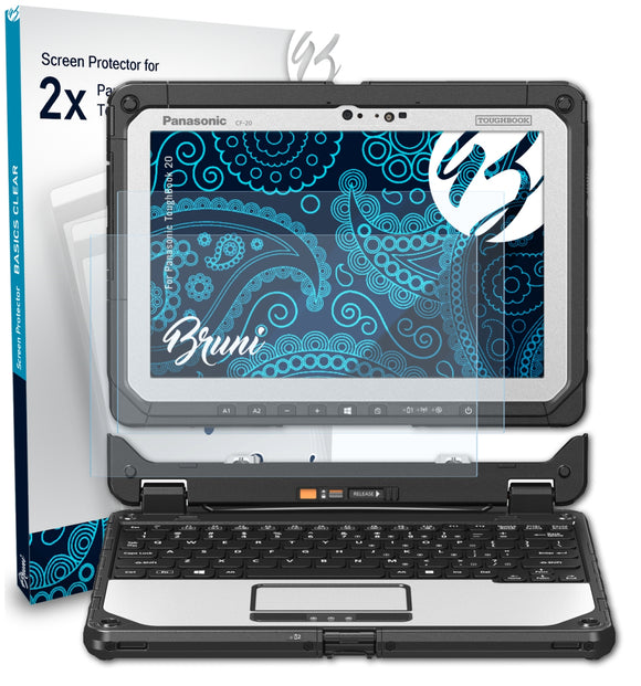 Bruni Basics-Clear Displayschutzfolie für Panasonic ToughBook 20