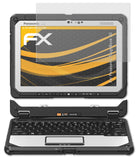 Panzerfolie atFoliX kompatibel mit Panasonic ToughBook 20, entspiegelnde und stoßdämpfende FX (2X)