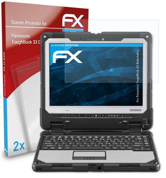 atFoliX FX-Clear Schutzfolie für Panasonic ToughBook 33 Detachable