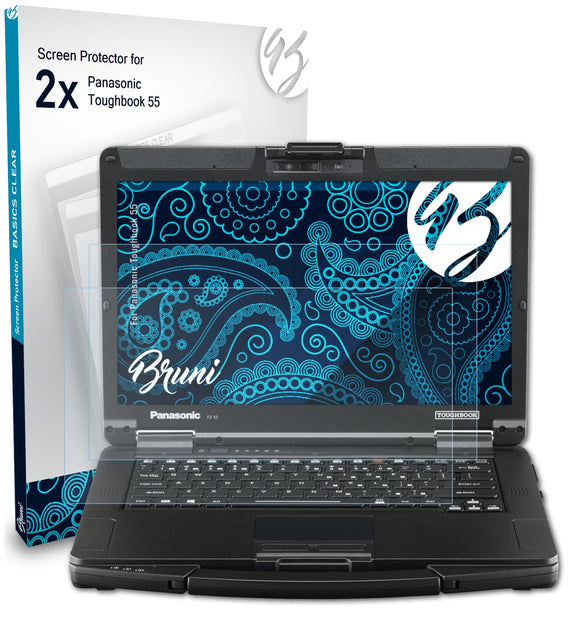 Bruni Basics-Clear Displayschutzfolie für Panasonic Toughbook 55