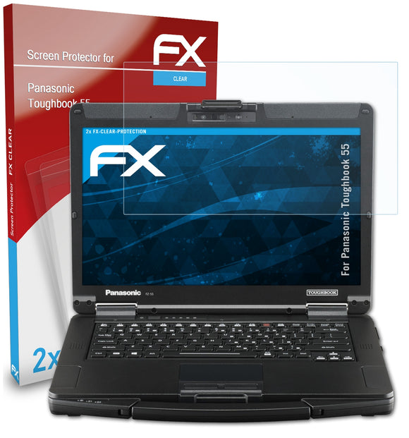 atFoliX FX-Clear Schutzfolie für Panasonic Toughbook 55