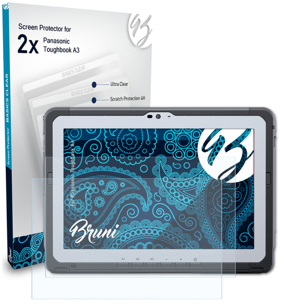 Bruni Basics-Clear Displayschutzfolie für Panasonic Toughbook A3