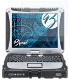 Schutzfolie Bruni kompatibel mit Panasonic ToughBook CF-19, glasklare (2X)