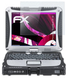 Glasfolie atFoliX kompatibel mit Panasonic ToughBook CF-19, 9H Hybrid-Glass FX